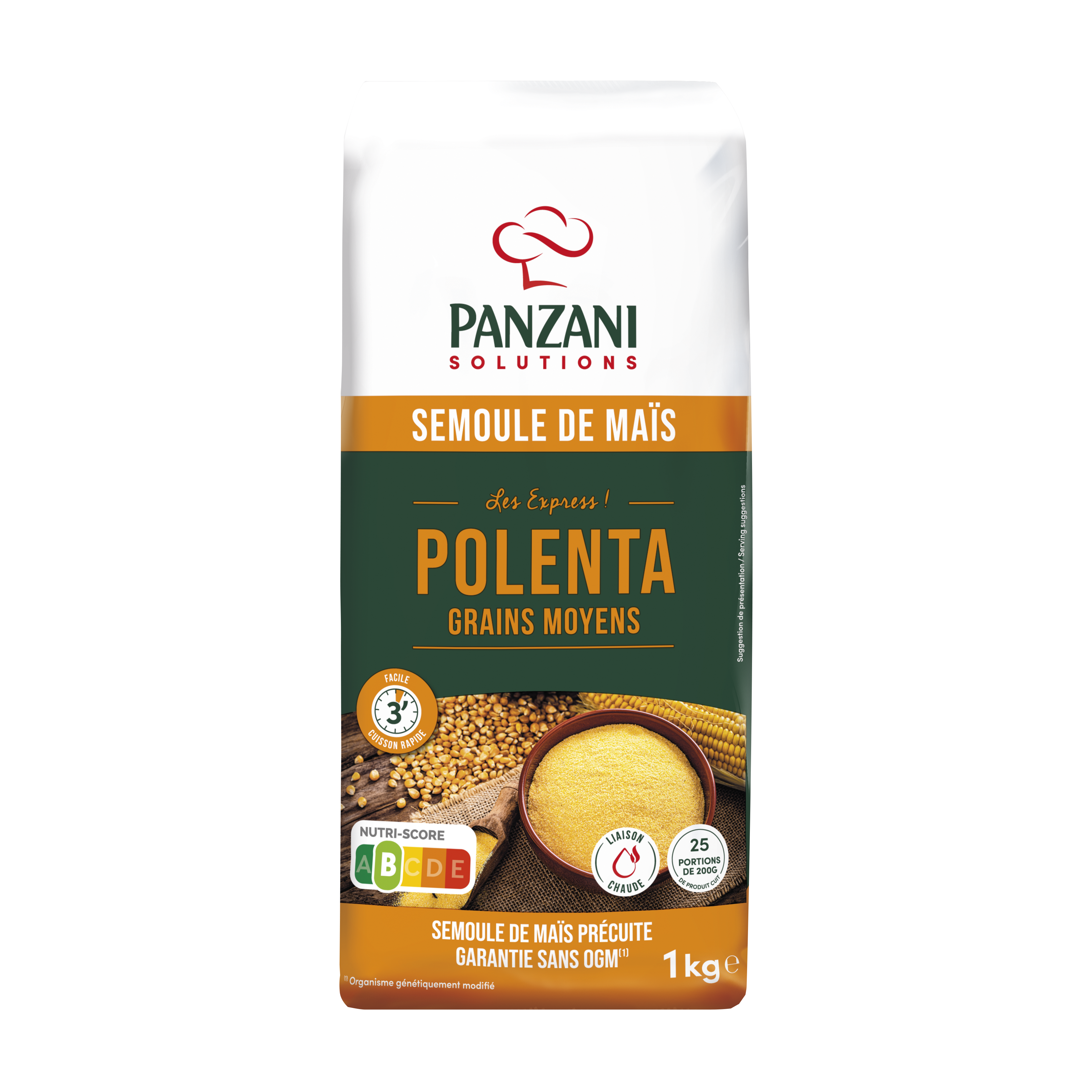 2511030 PAN Solutions Polenta Express Moyen 1Kg 805192 2d Face HD