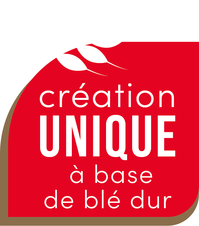 CRÉATION UNIQUE a base de blé dur