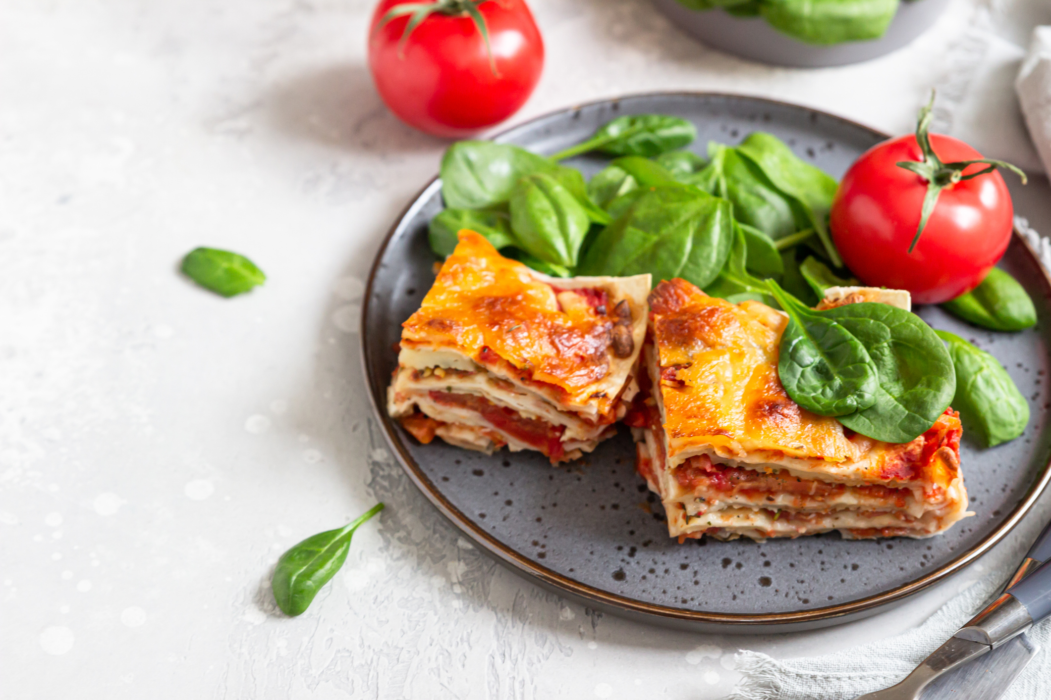 Lasagnes végétariennes tomates mozzarella