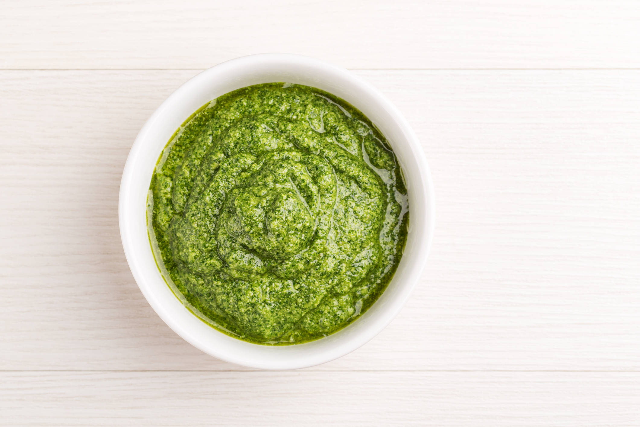 pesto pour saumon mariné