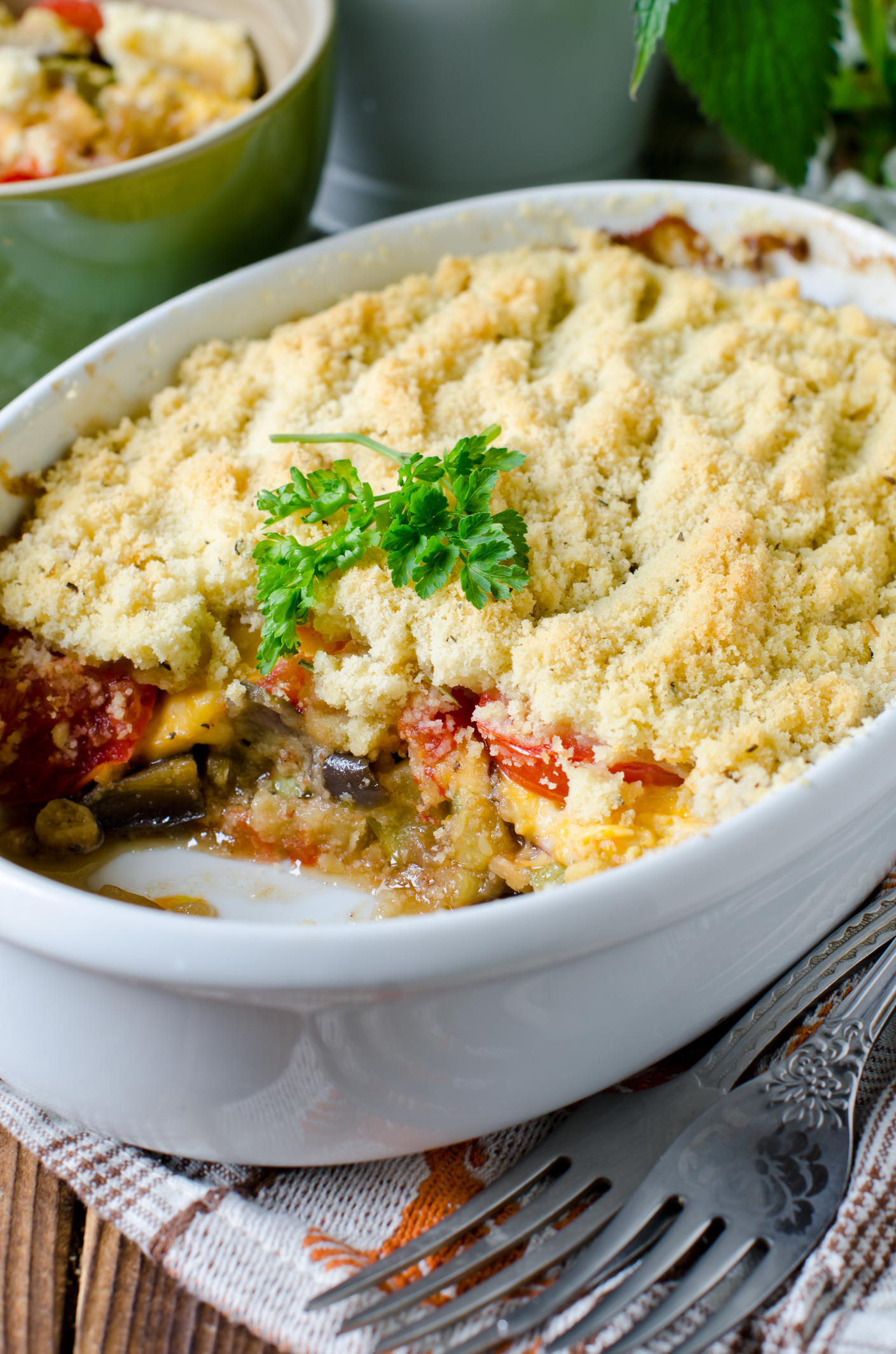 Crumble de chèvre à l'Arrabiata